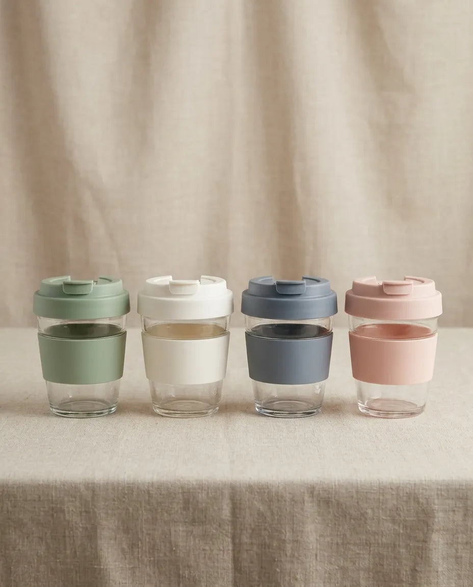 Travel Pour-Over Coffee Gift Set — Four quiet colorways.