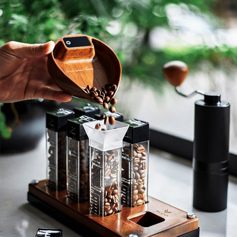 Walnut Italian Pour-Over Coffee Electronic Scale