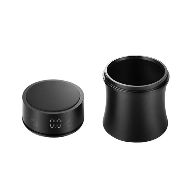 USB rechargeable coffee grind catcher cup with 0.1g precision scale