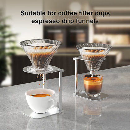 Pour Over Dripper Stand — universal fit holds standard pour over drippers and filter cups steady