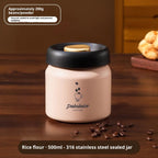 Light-proof stainless body shielding coffee beans from UV