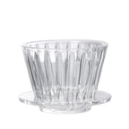 TrueShih Acrylic Pour-Over Cup — acrylic coffee dripper with crystal-cut ribbing
