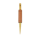 Latte art needle finish options — rosewood, black sandalwood and gold