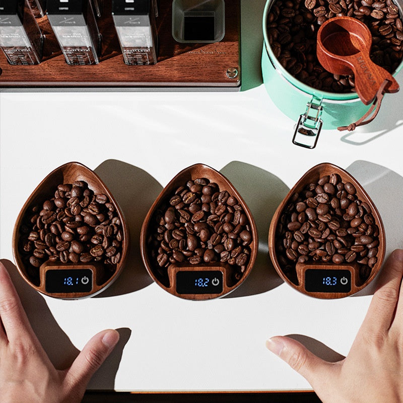 Walnut Italian Pour-Over Coffee Electronic Scale