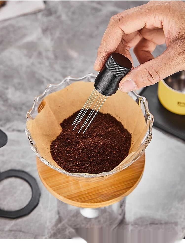 Stainless Steel Handheld Tamping Needle for Espresso with Magnetic Attachment