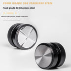 Self-Leveling Tamper — universal sizing in 51mm, 53mm, and 58.35mm portafilter sizes