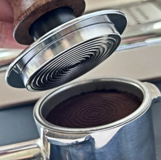 Walnut Calibrated 30lb Espresso Tamper