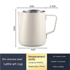 Stainless Steel Pitcher Pointed Thickened Frothing Pitcher Household Milk Cylinder