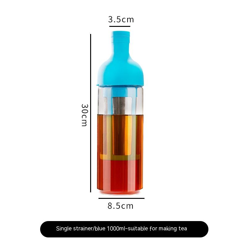 TrueShih Slow Steep Cold Brew Bottle — single-wall in brown colorway