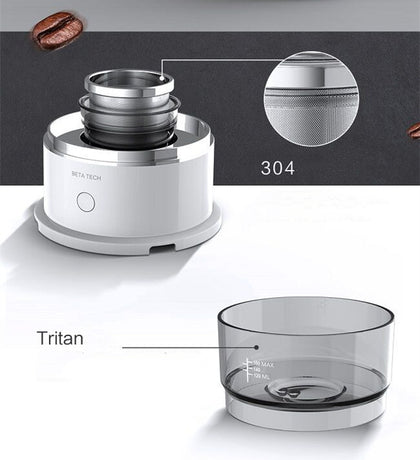 Tritan Auto Pour-Over Coffee Maker — BPA-free Tritan body with 304 stainless steel filter