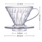 Single Origin Coffee Cone Shaped Simple Spiral Diversion Filter Cup