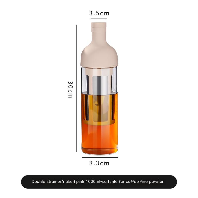 TrueShih Slow Steep Cold Brew Bottle — single-wall in blue colorway