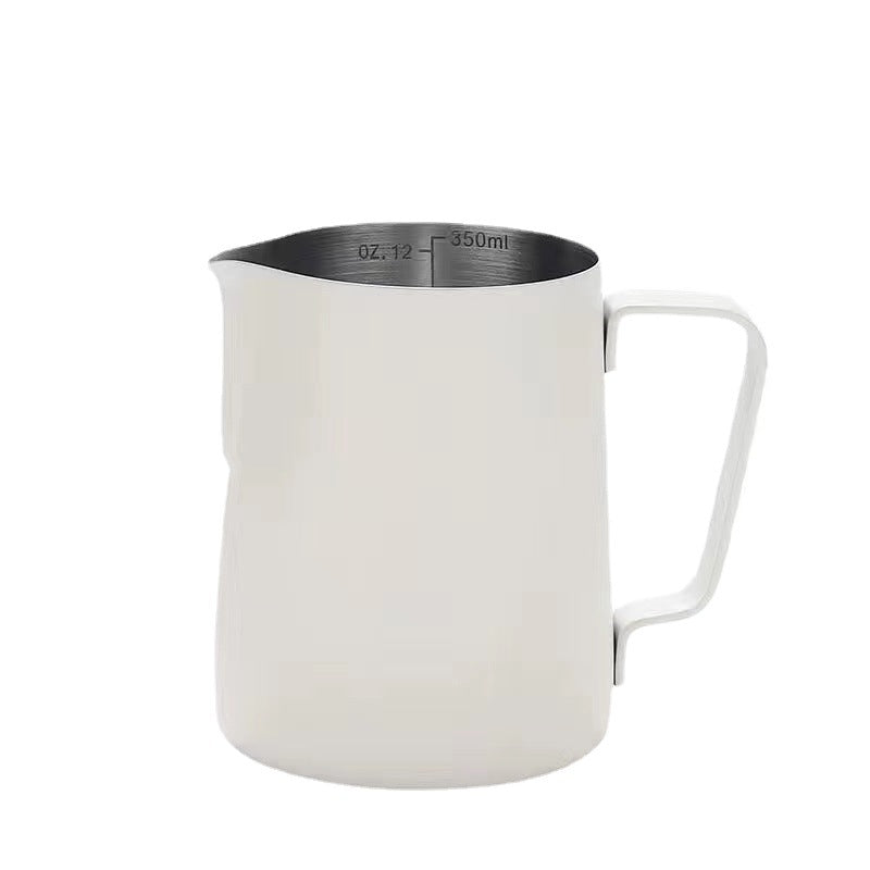 Stainless Steel Pitcher Pointed Thickened Frothing Pitcher Household Milk Cylinder