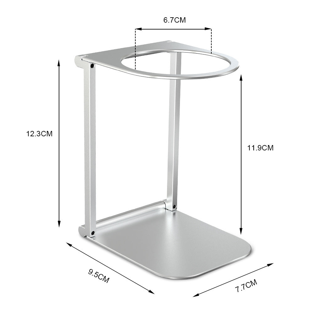 Pour Over Dripper Stand — premium aircraft-grade aluminum construction, lightweight yet sturdy