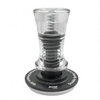 Acrylic Constant-Pressure Espresso Tamper — flat stainless steel base