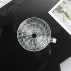 Single Origin Coffee Cone Shaped Simple Spiral Diversion Filter Cup