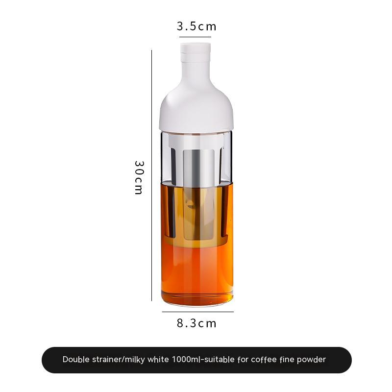TrueShih Slow Steep Cold Brew Bottle — single-wall in pink colorway