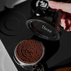 TrueShih Vertical Needle Distributor — black needle-bed espresso distribution tool