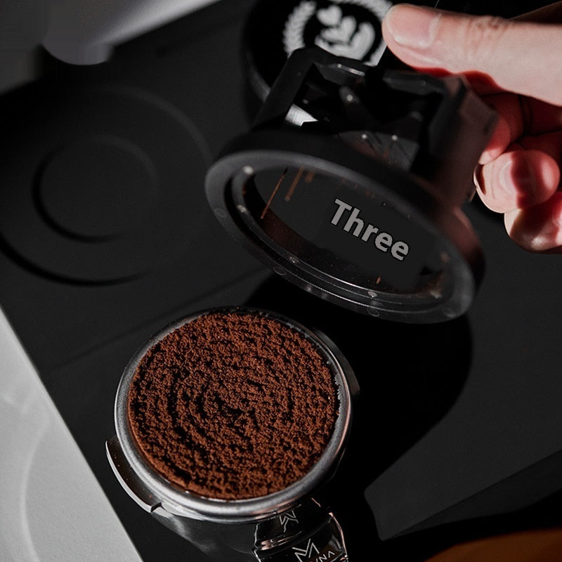 TrueShih Vertical Needle Distributor — black needle-bed espresso distribution tool