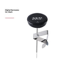 Clip-on coffee thermometer measuring milk temperature