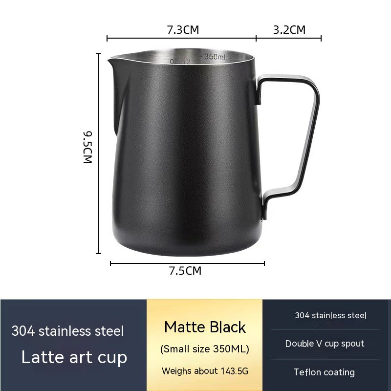 Stainless Steel Pitcher Pointed Thickened Frothing Pitcher Household Milk Cylinder