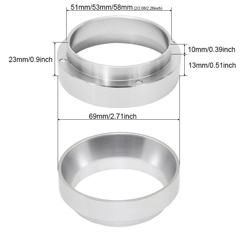 Magnetic Dosing Funnel — pairs with a WDT tool for even espresso prep