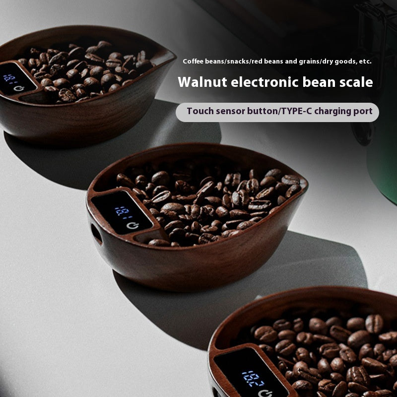 Walnut Italian Pour-Over Coffee Electronic Scale