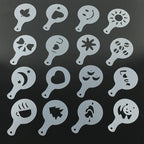 Coffee stencil pattern detail