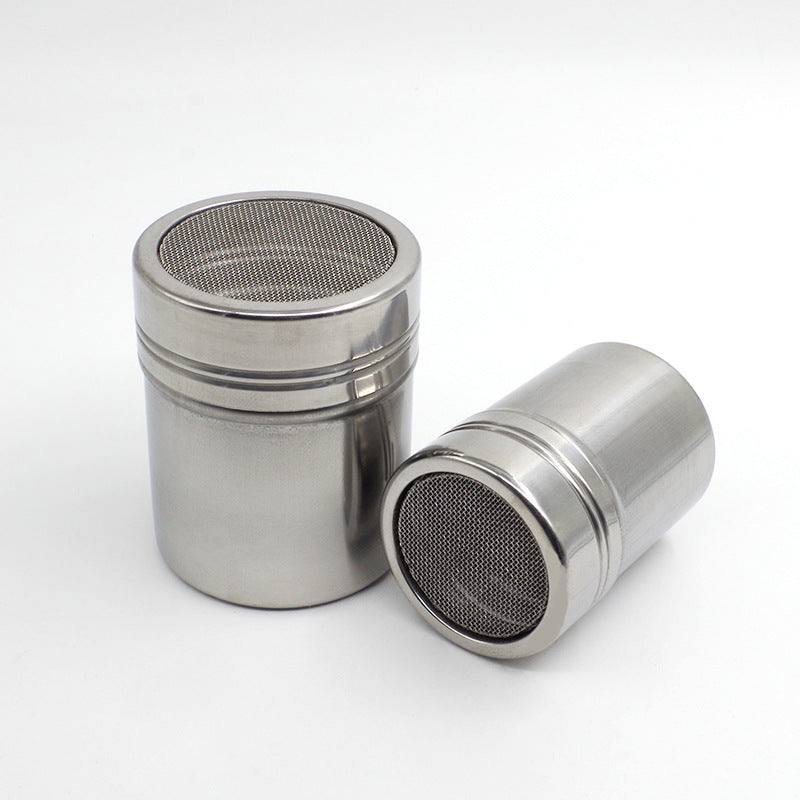 Dusting shaker mesh top close-up