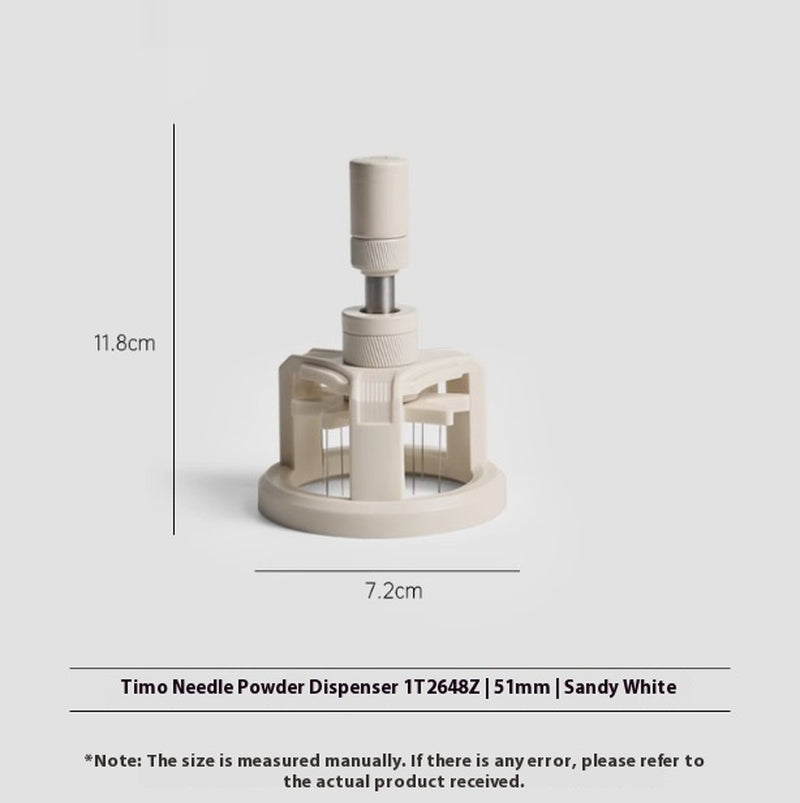 TrueShih Vertical Needle Distributor — needle-bed leveller for espresso, fits 51mm portafilters
