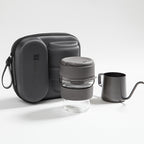 Travel Pour-Over Gift Set — four colorways: Sage Green, Warm White, Slate Gray, and Blush Pink