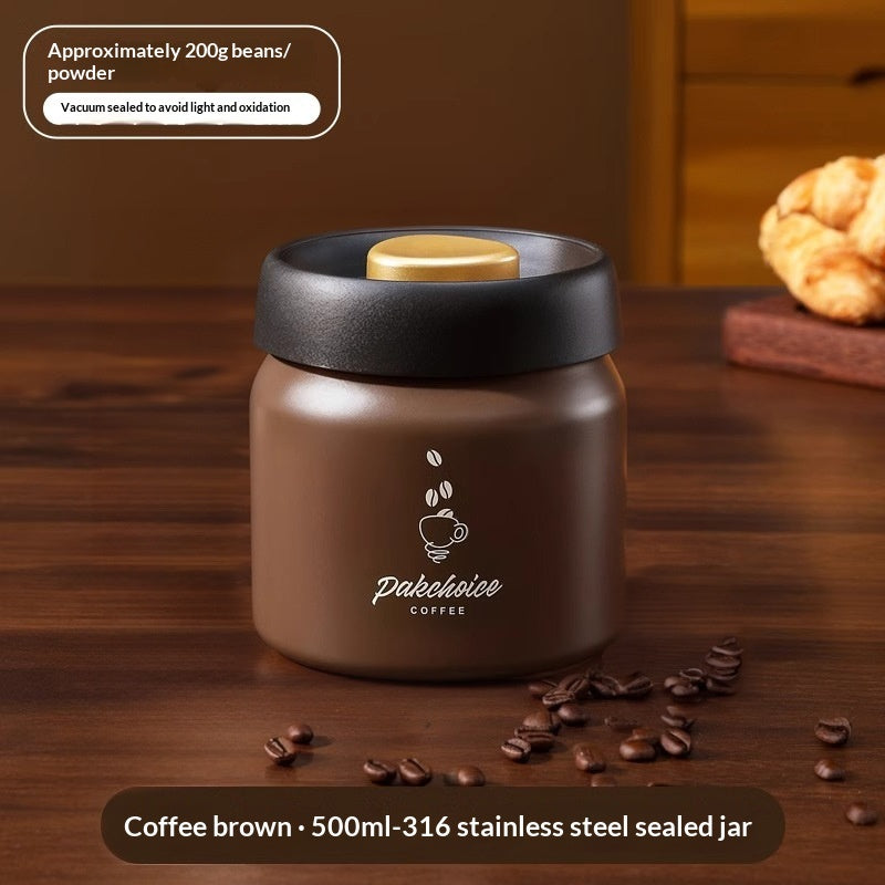 900ml and 1200ml vacuum coffee canisters side by side on a counter
