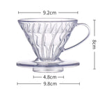Single Origin Coffee Cone Shaped Simple Spiral Diversion Filter Cup