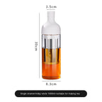 TrueShih Slow Steep Cold Brew Bottle — pouring cold brew straight from bottle