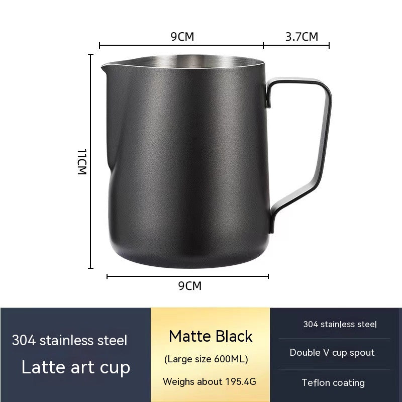Stainless Steel Pitcher Pointed Thickened Frothing Pitcher Household Milk Cylinder