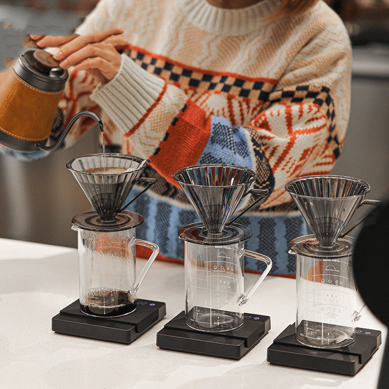 Coffee Scale with Timer — minimal clean design in Black and White colorways to match any kitchen