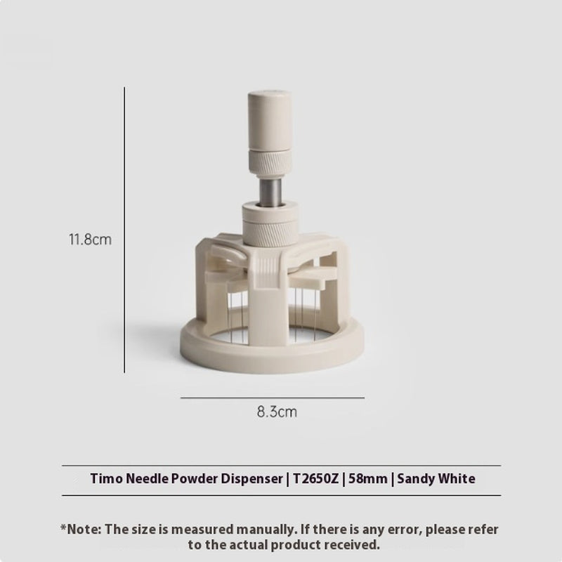 TrueShih Vertical Needle Distributor — needle-bed leveller for espresso, fits 58mm portafilters