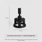 TrueShih Vertical Needle Distributor — black espresso distribution tool, fits 53mm portafilters