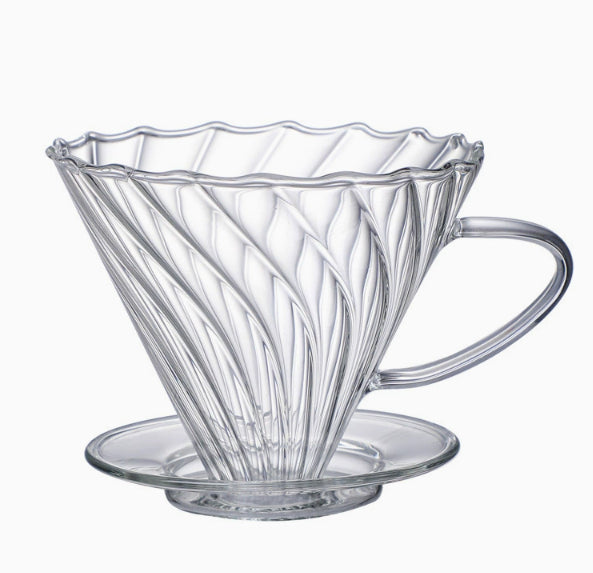 Single Origin Coffee Cone Shaped Simple Spiral Diversion Filter Cup