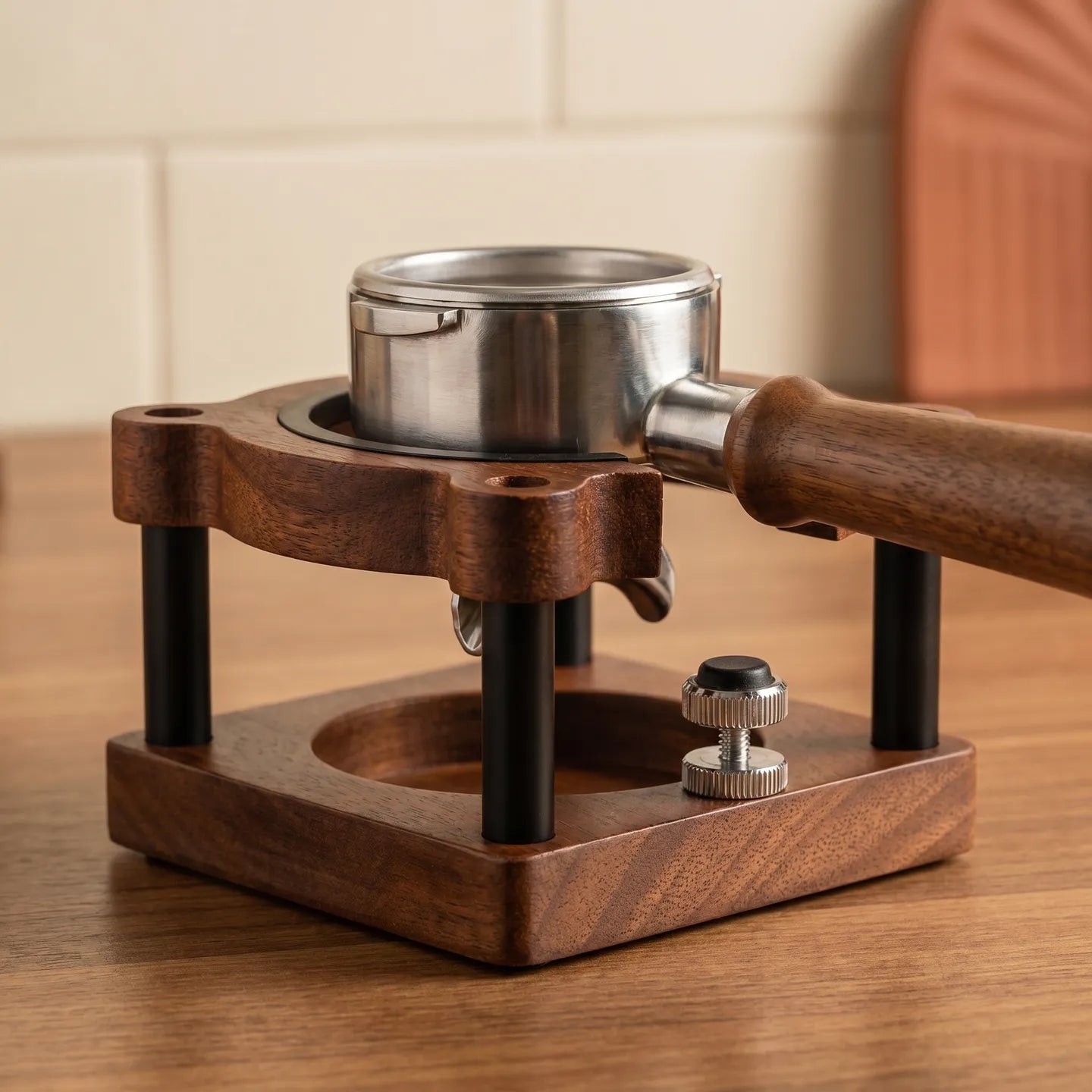 Walnut Tamping Station — Fits the gear you already own.