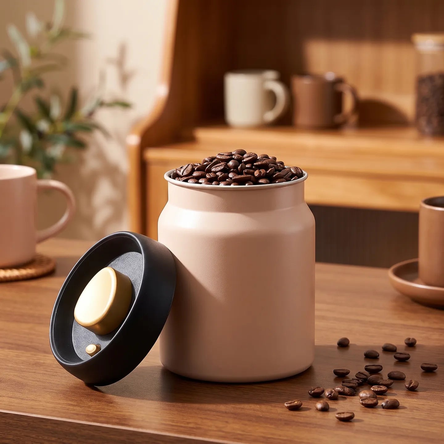 Vacuum Coffee Canister — Light Can't Get In.